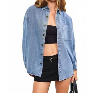 NEW MUSTARD SEED oversized denim jacket in denim